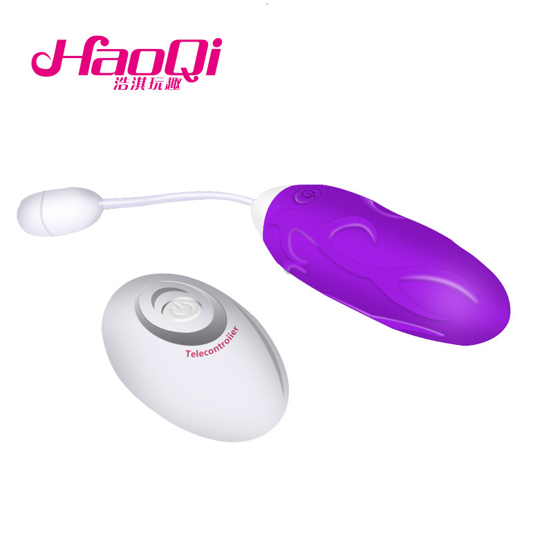Haoqi Fun Wireless Remote Control Silicone Single Vibrator 12-Speed Vibrating Massager
