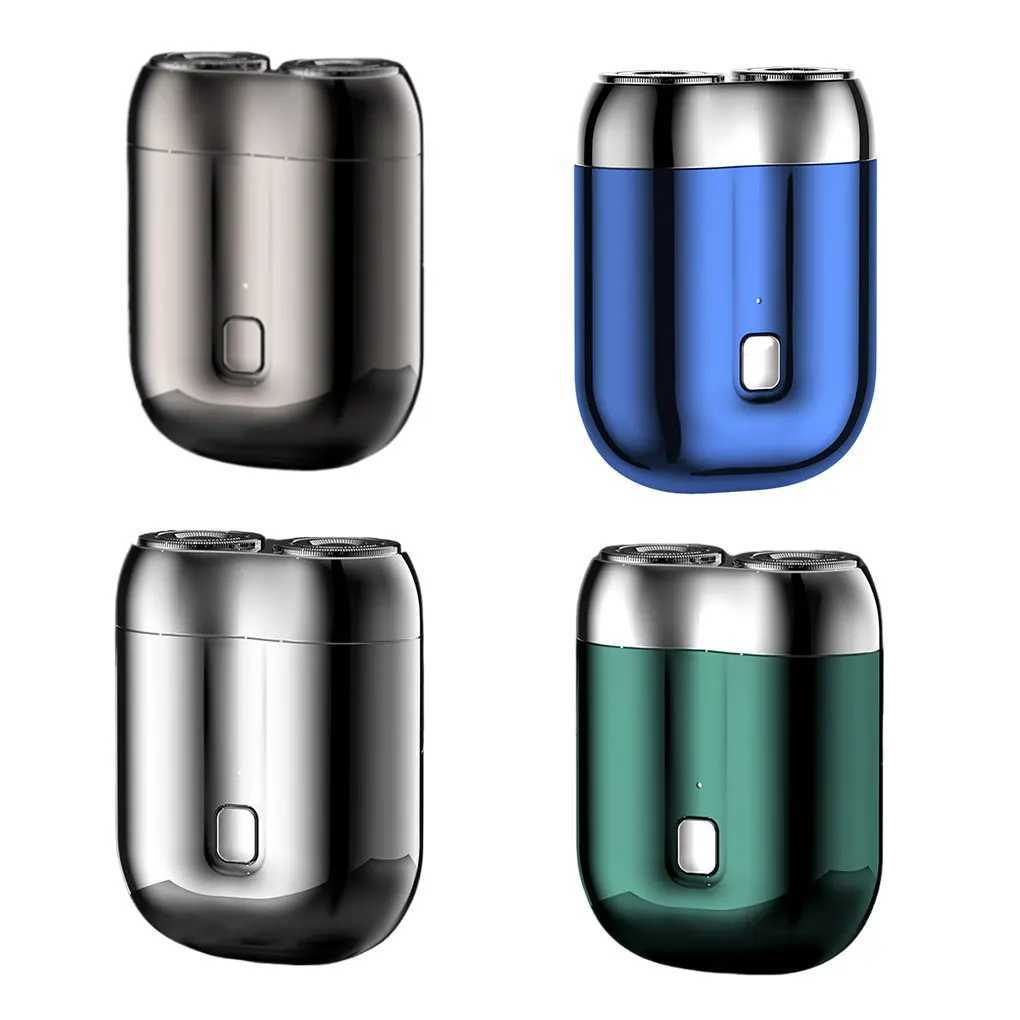 Mini Double Electric Shaver Portable Wireless Detachable Shaver with Digital Display Beard Razor Type-C Charging Travel Razor W250625