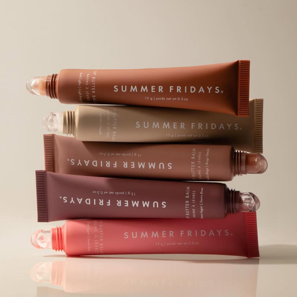 Summer Fridays Lip Butter ICED COFFEE 15g Lip Balm Liquid Lipstick moisturizes Smooth Soft Makeup Lips Glaze LipGloss pink sugar beige birthday cake 0