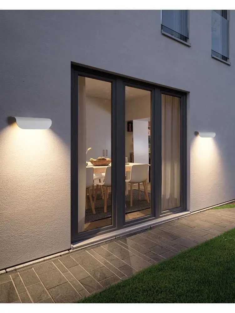 GYS LED Wall Lamp IP65 Waterproof Outdoor Light White Black Garden Lighting Courtyard Balcony Villa Exterior Lights Fixture XJ250624