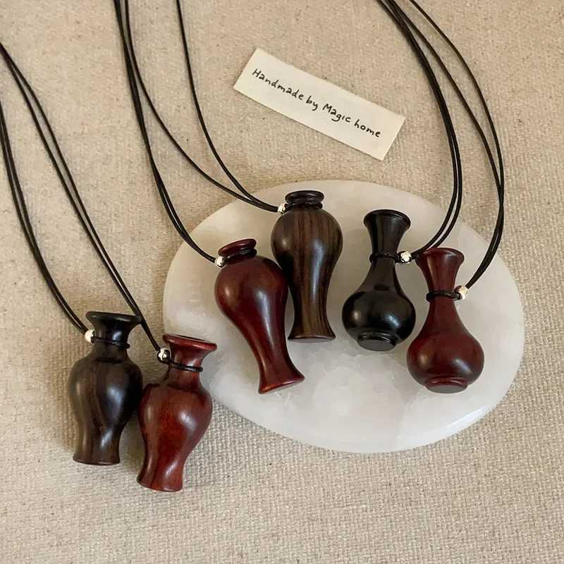 Wooden Pendant Necklace Female Fashion Sweater Chain V250625