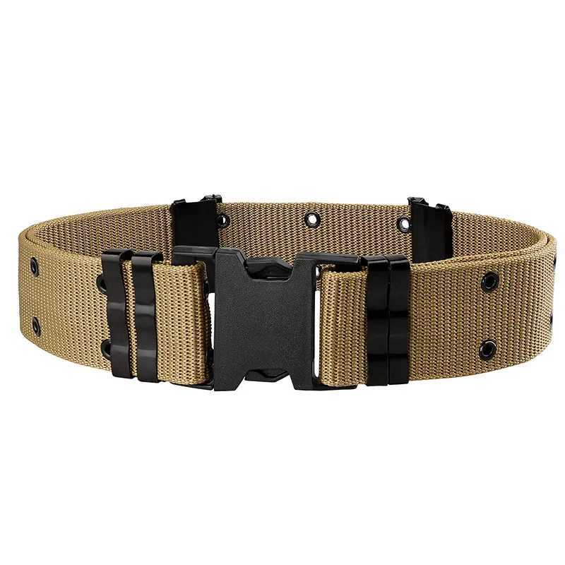 5.5CM Wide Mens Belt Outdoor Multi Function Belt High Quality Canvas for Nylon Male Luxury Belts Sports Jeans Belt Neutral Belt W250625