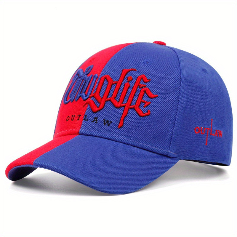 New Embroidered Letter Double Stitch Hat Four Seasons Versatile Sun Hat Baseball Cap Xiyin TEMU250108
