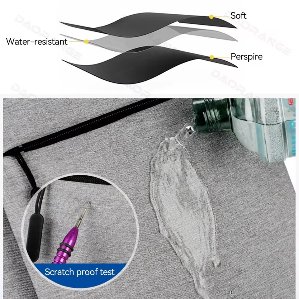 Laptop Bag USB Backpack for Air Pro Asus HP Dell Large Capacity Travelling Waterproof Multi-pockets Laptop Cover 250624