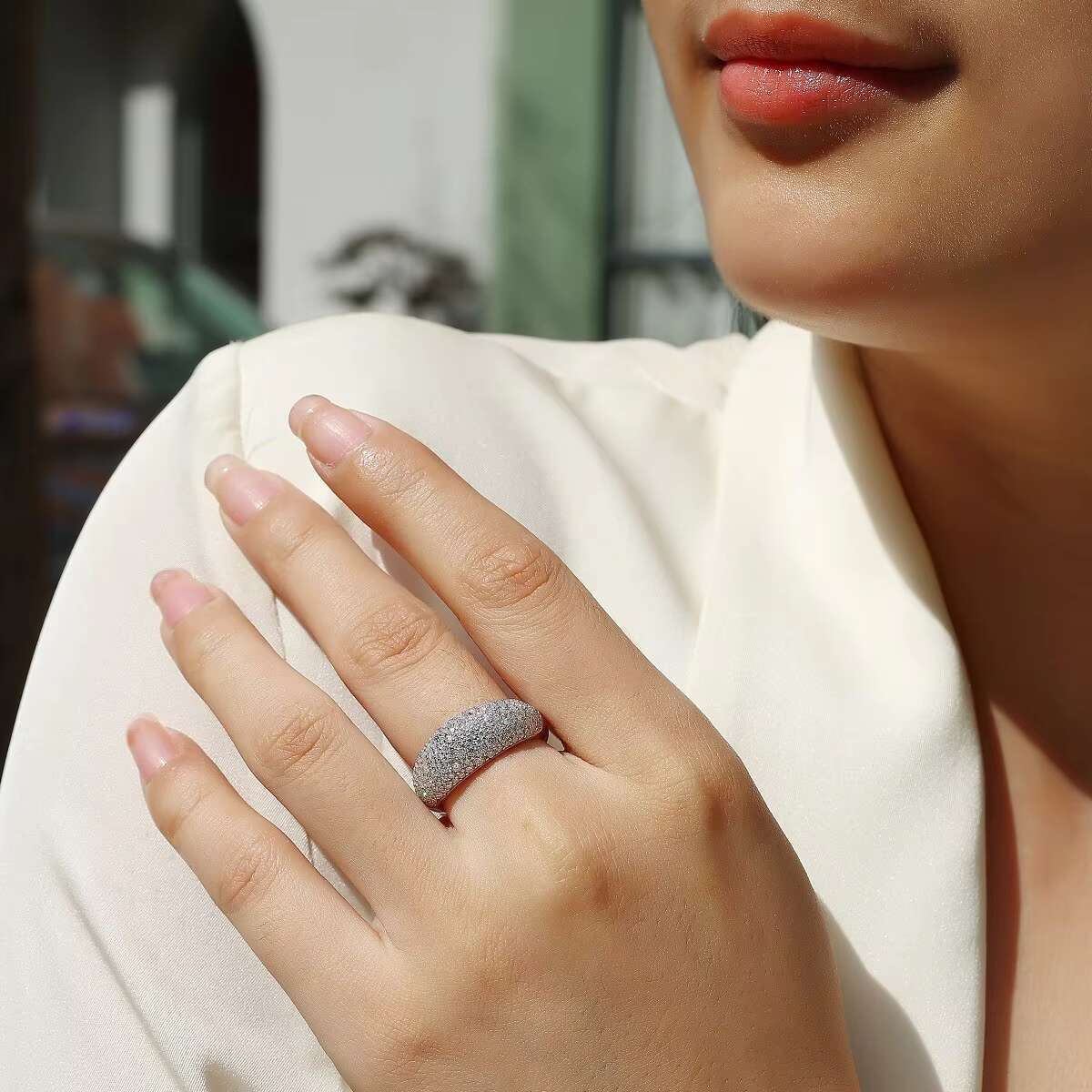 DE D Color VVS Moissanite Ring Fine Jewelry Iced Out Moissanite Rings 925 Sterling Silver Moissanite Rings With GRA Certificate