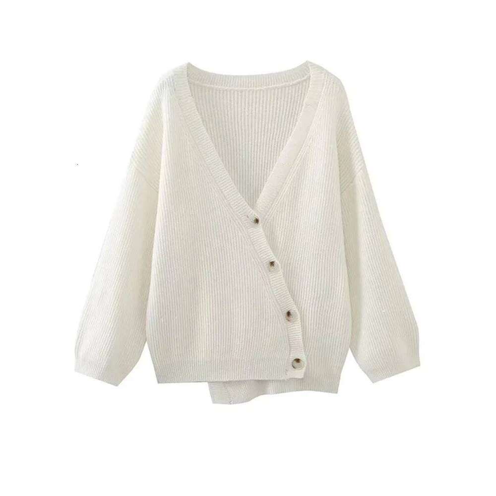 Foridol V-neck Oversize Beige Autumn Winter Women Knitted Long Sleeves Cozy Femme Casual Cardigans Sueter Mujer Loose Sweater