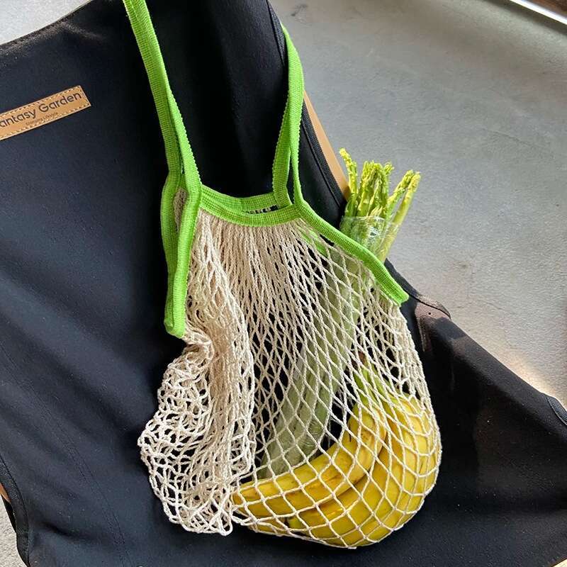 100% Handheld Pure Cotton Storage Folding Supermarket Portable Shopping Cloth Bag