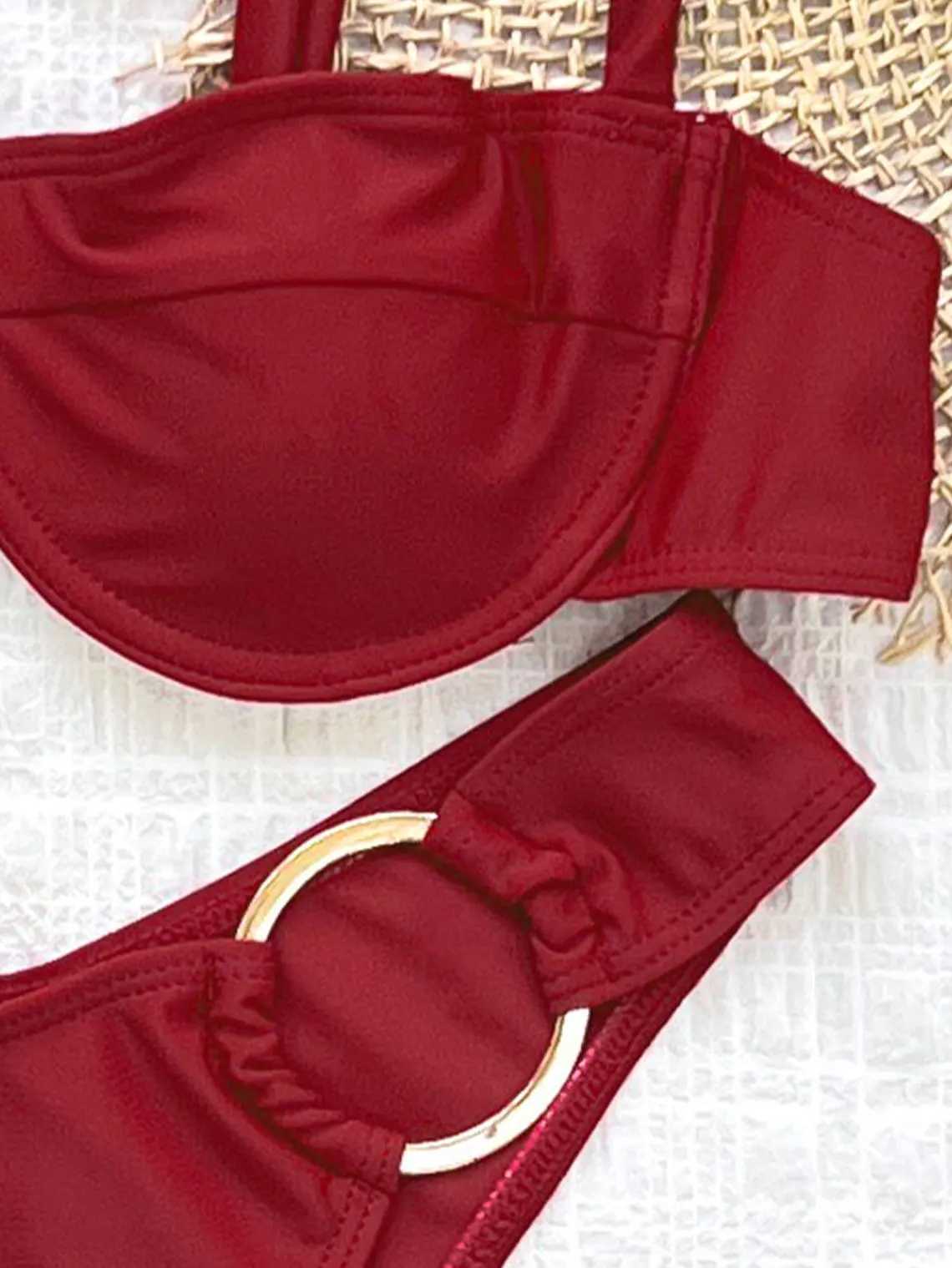 2025 Style Bandage Low Waist Bikini Women Slip Swimsuit Fashion Sexy Lady Biquini Swimwear Bath Suit Female Beachwear Clothes XJ250624