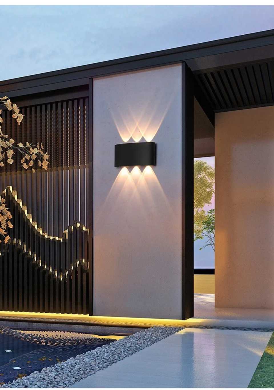 6W LED Wall Light High Brightness Waterproof IP66 AC85-265V Indoor And Outdoor Corridor Garden Decorative Wall Light XJ250624