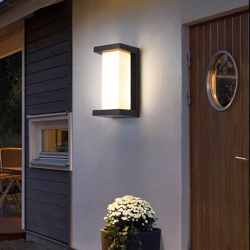 Modern Outdoor Wall Light Waterproof IP65 Motion Sensor LED Lighting 18W 30W Porch Lights Balcony Garden Outdoor Street Lighting XJ250624