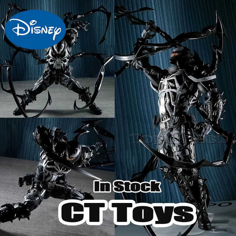 Disney In Stock Ct Toys Venom Action Figure Kaiyodo Figurine Marvel Movable Collection Eugene Thompson Ko Model Decorate Toys Kids Gift W20250625