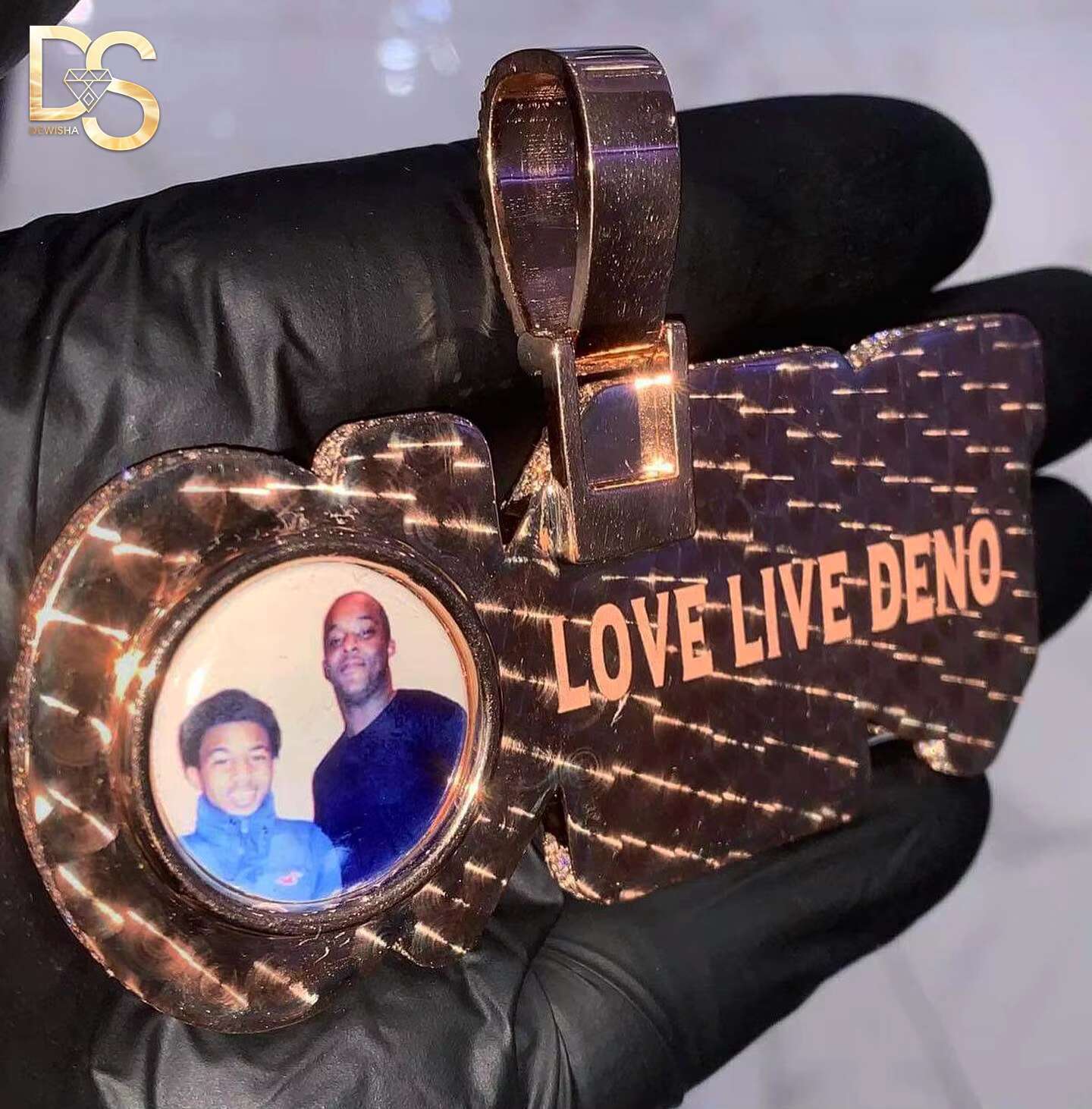 Baguette Moissanite Custom Letter Pendant 925 Sterling Silver Bling Iced Out Name Charm Chain Necklace