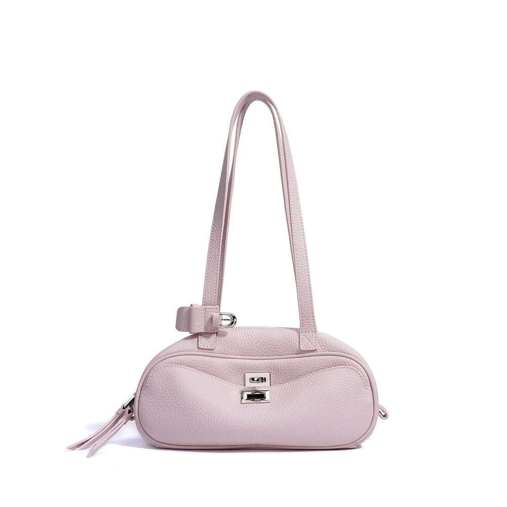 Luxurious Design Bags 2025 New Genuine Leather Underarm Bags Women Korean Style Minimalist Bright Colors Niche Versatile Commuting Premium Handbag