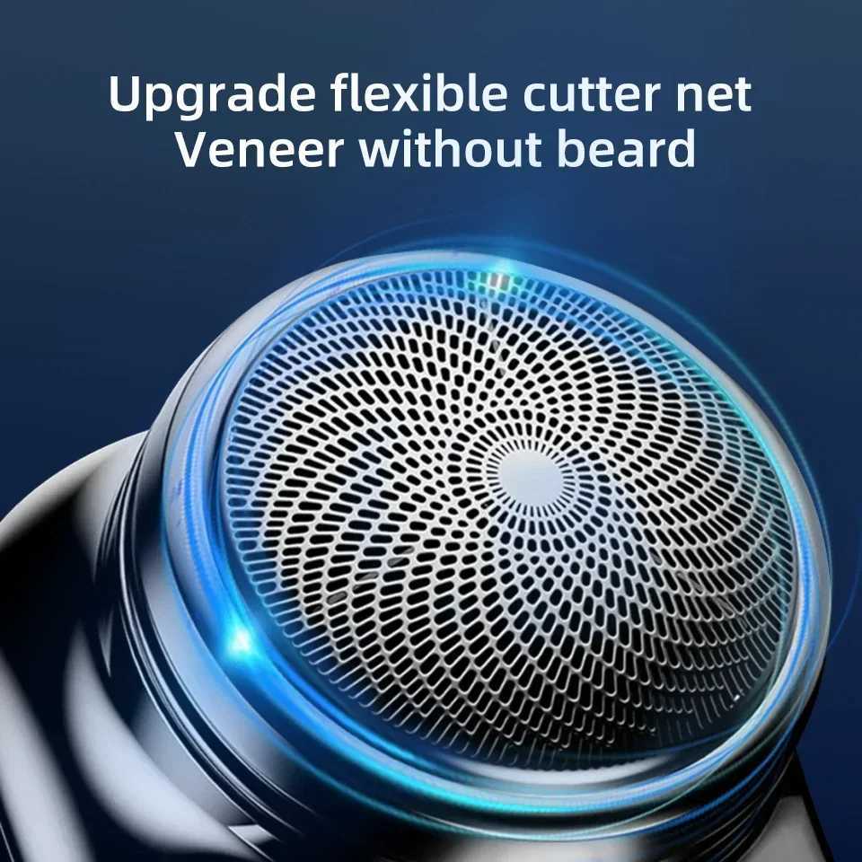 Portable Mini Electric Rechargeable Shaver Digital Power Display Mens Razor Waterproof Cordless Razor Beard Shaver for Face Body W250625