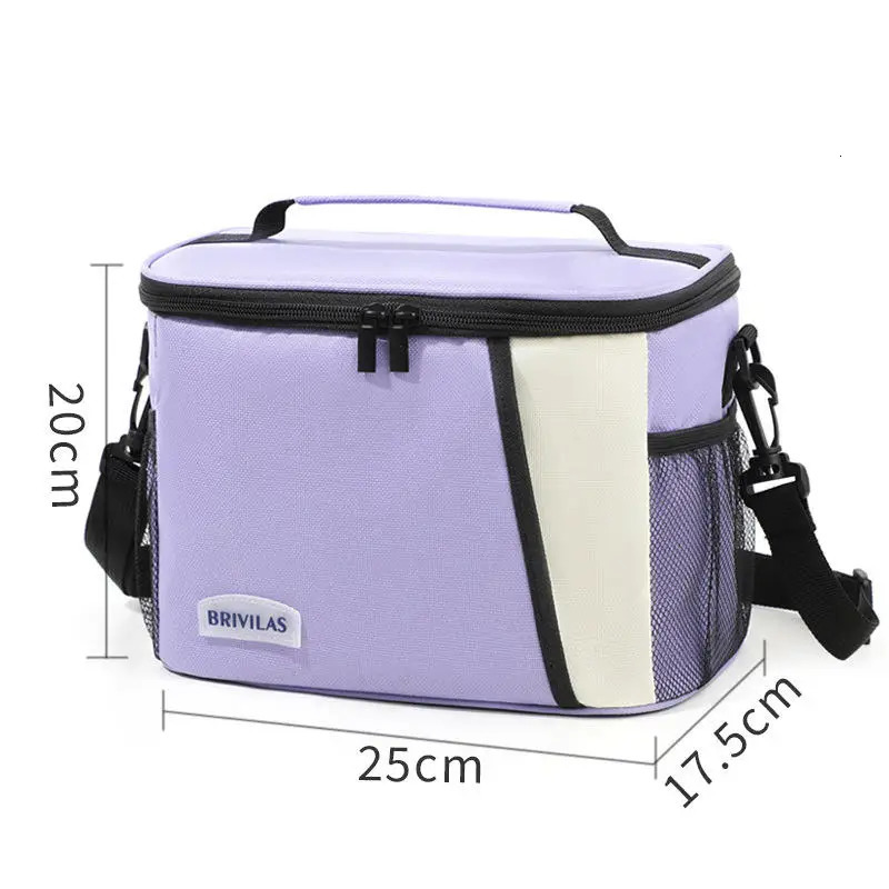 Insulated Lunch Bag Large Bags For Women Men Reusable With Adjustable Shoulder Strap 250624