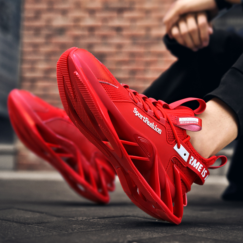 2323-Men's New Fashion Versatile Running Shock Absorbing Sneakers Casual Walking Shoes Fashion Men's Basketball Sneakers