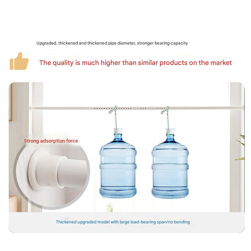A943 new curtain free punching installation rental room simple retractable rod a complete set of blackout cloth office