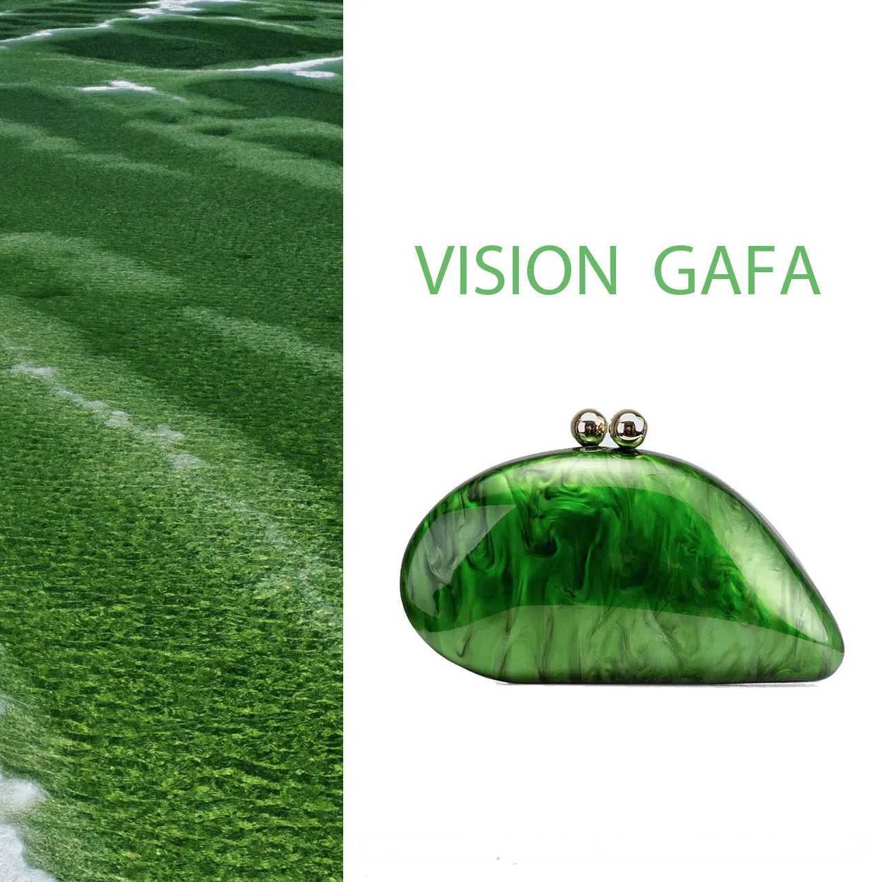 2025 Marble Green Pearl Acrylic Women Shell Box Clutches Gift phone bag Evening Minaudiere Bags Wedding Bridal Handbags Party M250625