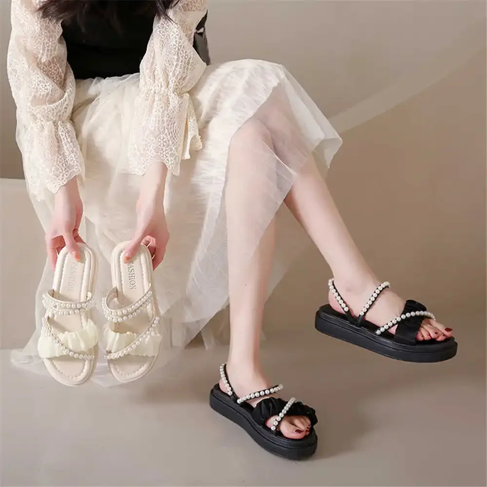 Increase Height 36-40 Latschen Slippers Pink Sandal Shoes Womens Boot Without Heel Sneakers Sport Loafersy Style 250624