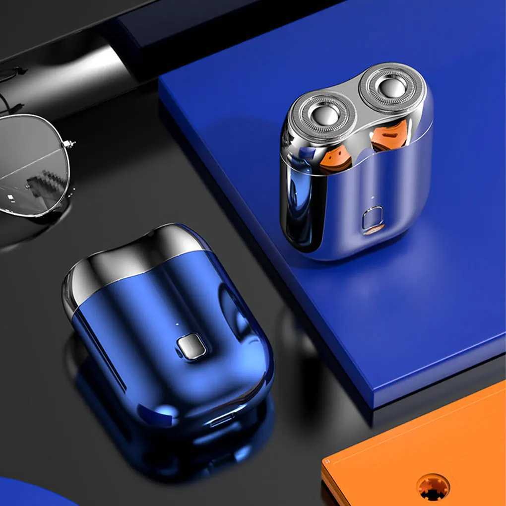 Mini Double Electric Shaver Portable Wireless Detachable Shaver with Digital Display Beard Razor Type-C Charging Travel Razor W250625