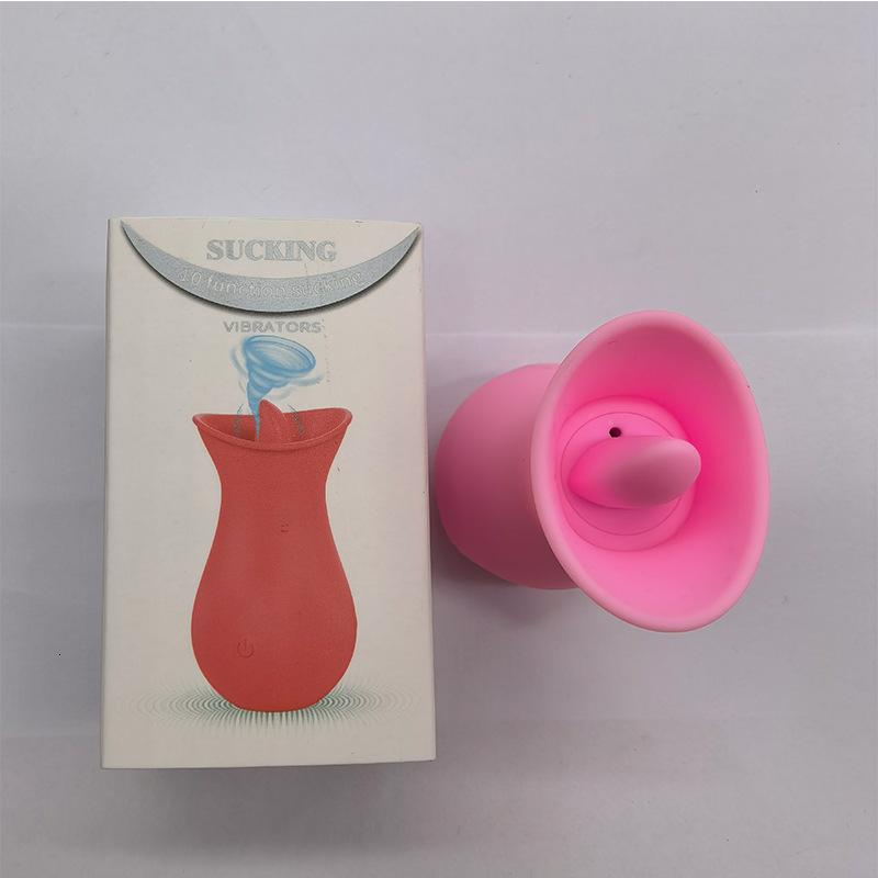 Haoqi Fun New 10-Mode Sucking Device Tongue Licking Vibrator Massager Female Masturbator Adult Sex Toy