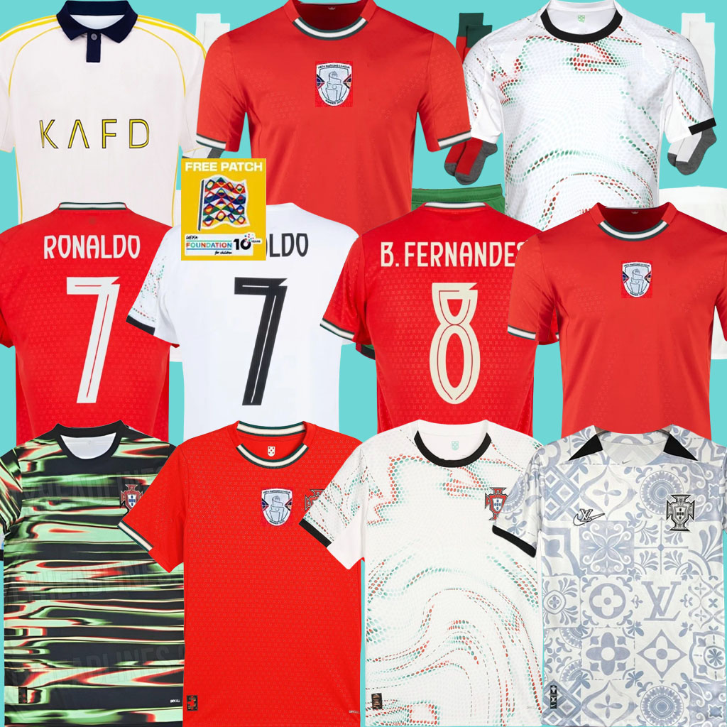 2025 2026 JOAO FELIX RONALDO Portugal soccer jerseyS 24 25 26 Portuguese football shirt BERNARDO BRUNO FERNANDES camisa de futebol men women kits kids equipment 888
