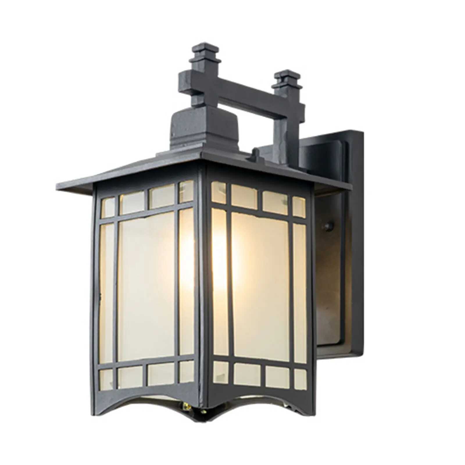 Retro Exterior Wall Light Wall Mount Shade Lantern Sconce for House Front Porch XJ250624