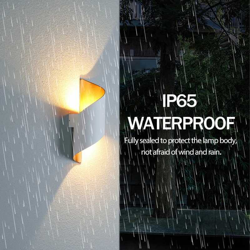 IP65 Waterproof Outdoor Wall Light LED Wall Lamp Modern Spiral Design Nordic Indoor Lights Sconce Lamp For Home Decor 10W XJ250624