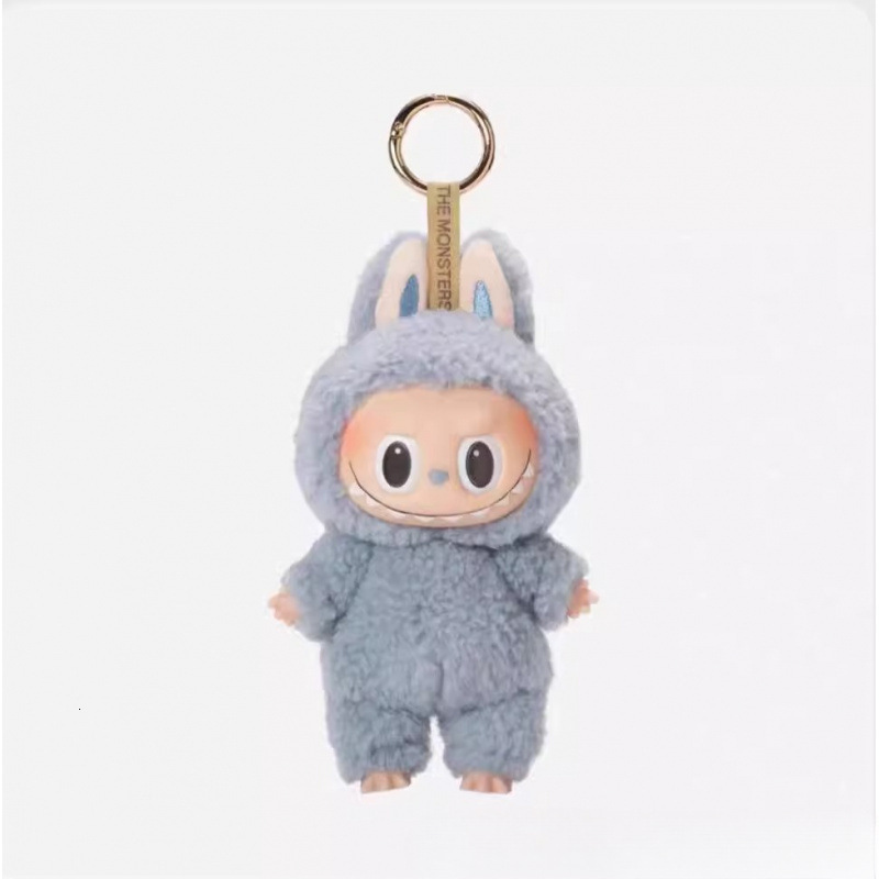 Free Shipping Designer Doll Pendant Labubu Heartbeat Macaron Plush Doll Toy Labubu Doll Keychain Bubble Mart