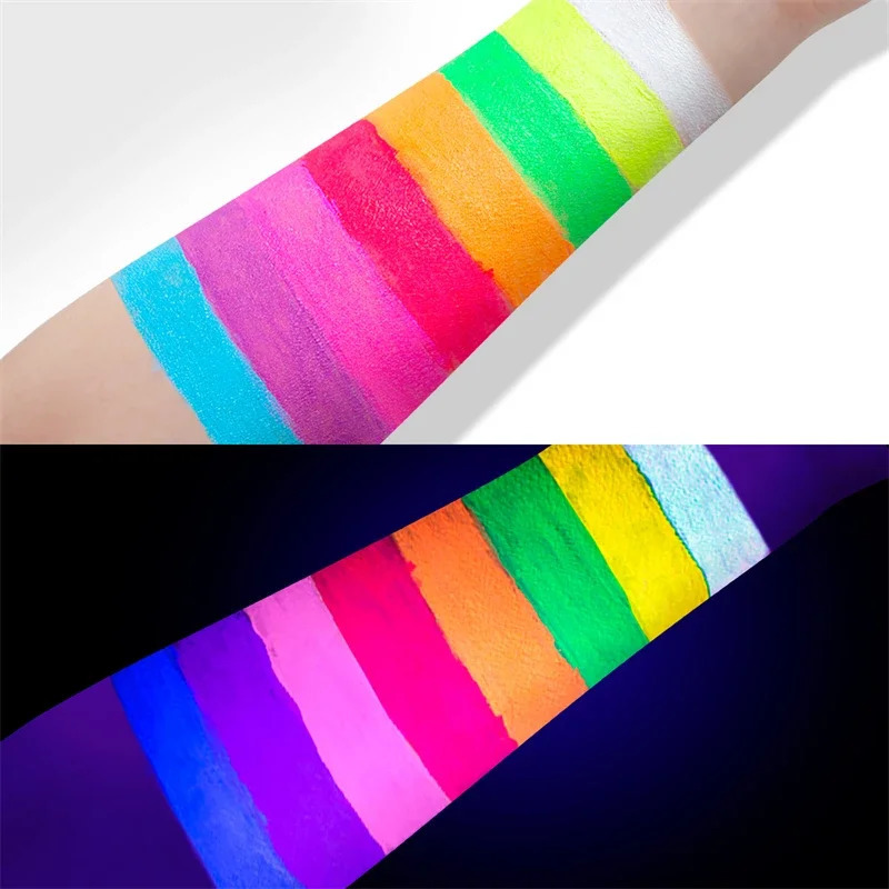 Luminous UV Light Neon Eyeliner Pen Eyes Makeup Red Waterproof Yellow Purple Red Color Liquid Eye Liner Pencil Make Up Cosmetics 250625