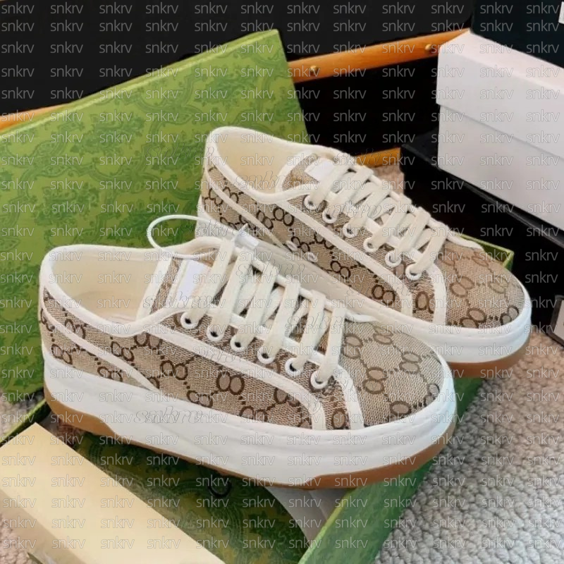 Designer new Women Casual Shoes Italy low-cut 1977 high top Letter High-quality Sneaker Beige Ebony Canvas Tennis Shoe Fabric Trims 35-45 Tennis sports shoes