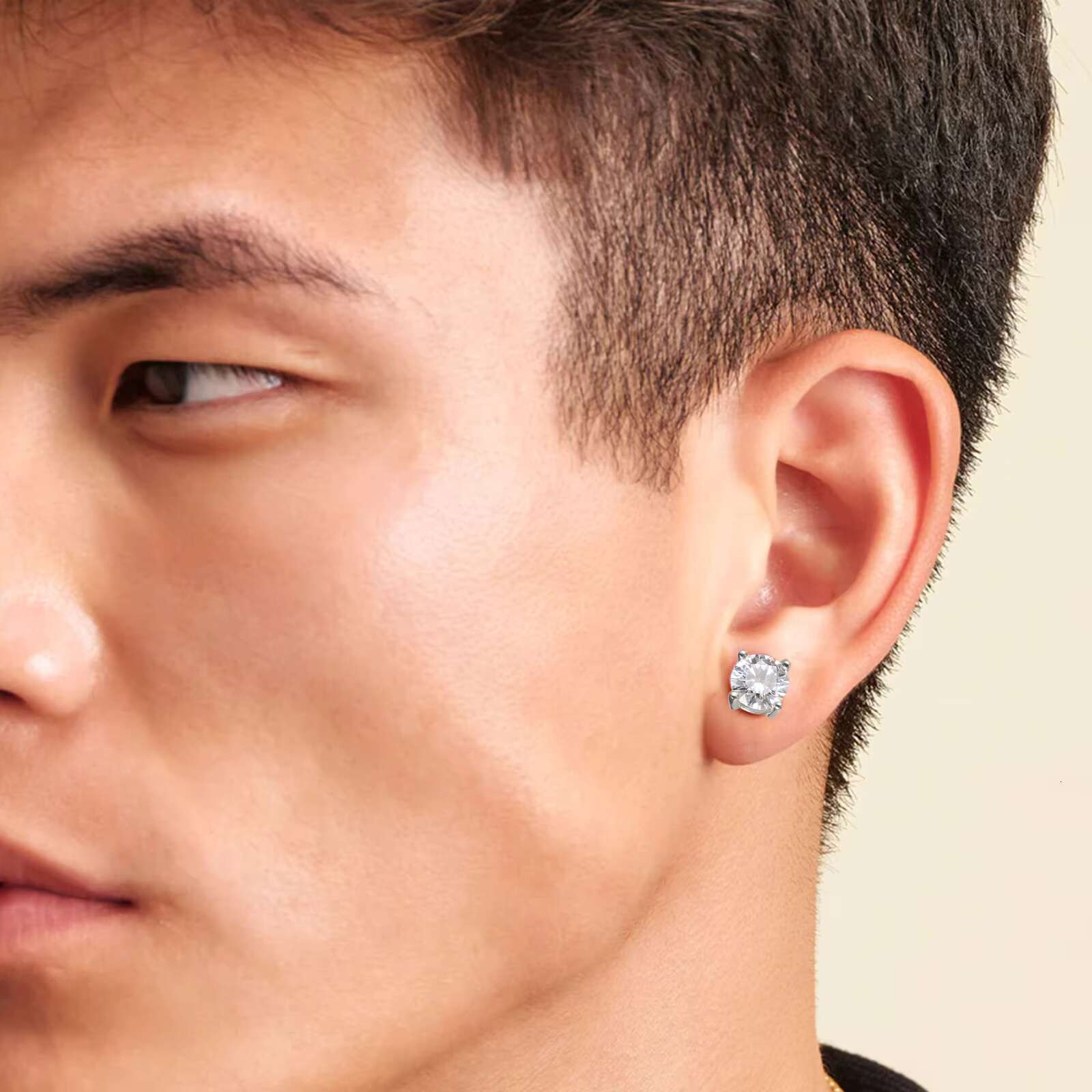 Wholesale Mossanite Trend Jewelry Men 14K Gold Plated 0.5 1.0 2.0ct 925 Sterling Silver VVS Diamond Moissanite Women Earring