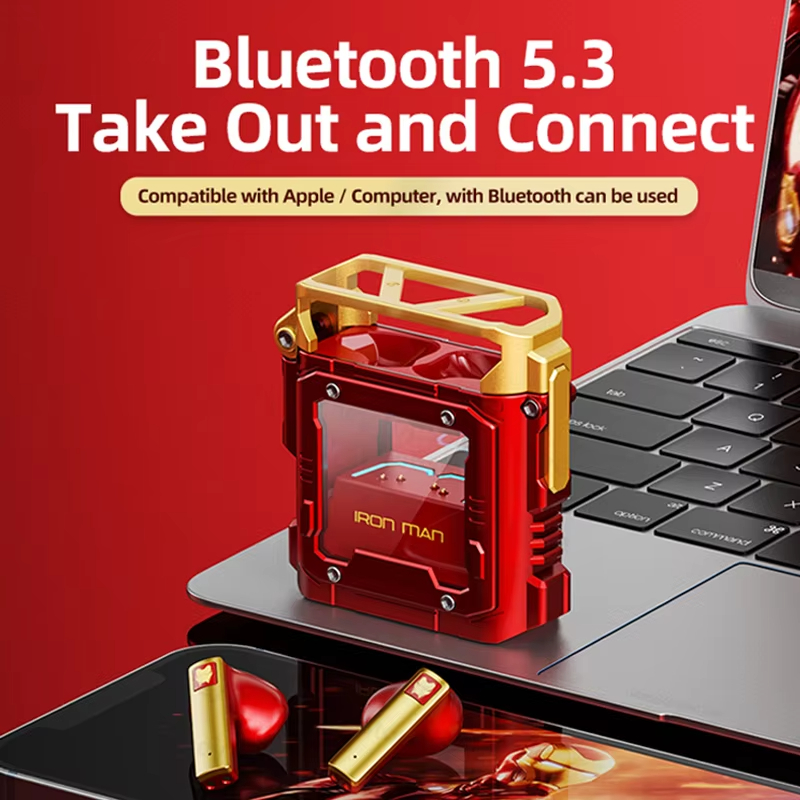Disney x Marvel Earphones Bluetooth Wireless Earphones HIFI Sound quality Stereo with Mic Suitable for Childrens BTMV08 Zd Toys