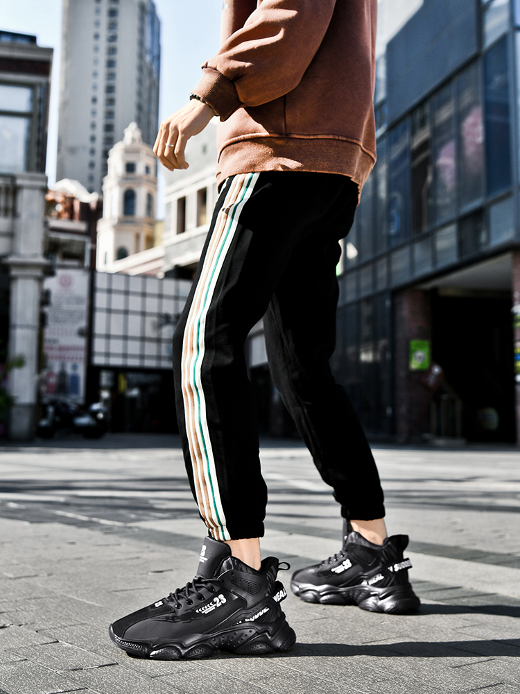 8993-Men's Anti Slip Shock Absorbing Basketball Shoes Lightweight Plush Casual Sneakers Men's Running Shoes Warm and Comfortable Sports Trai