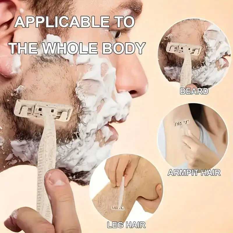 5/10 Pcs Stainless Razor Blades Disposable Stainless Steel Hospitality Quality Shavers High End Twin Blade Razors for Men W250625