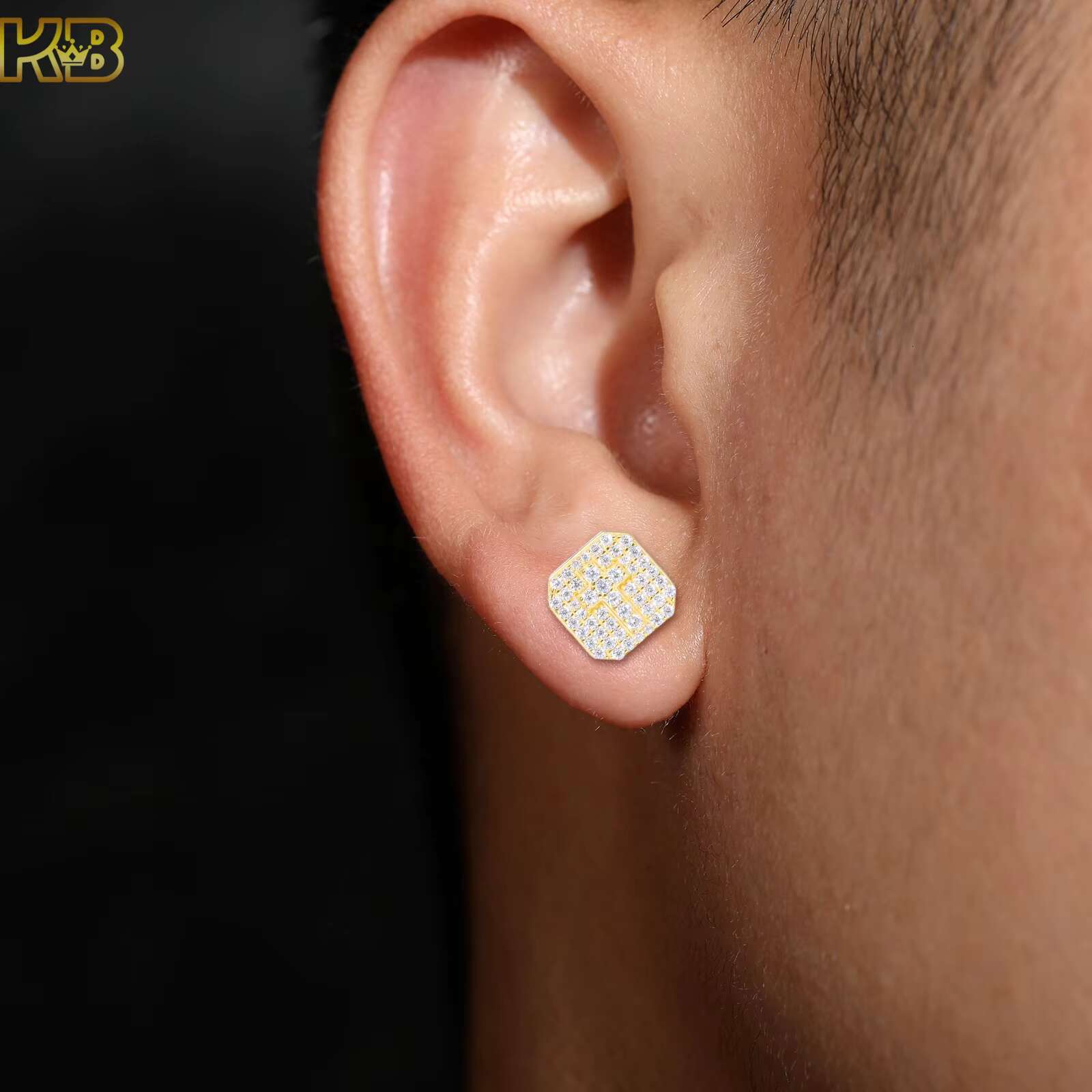 Classic Moissanite Hip Hop Earrings Silver 925 Jewelry for Men Women Trendsetting Styles That Are Perfect for Everyday Wear