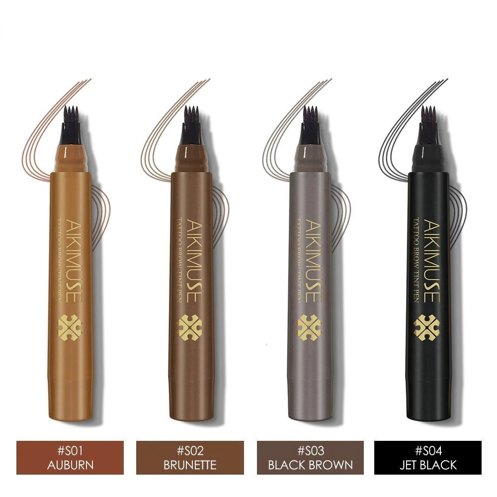 Tattoo Brow Tint Pen Natural Eyebrows Waterproof Sweatproof Lasts Up To 12 Hours Easy To Use Soft And Smooth 4 Colour 250625