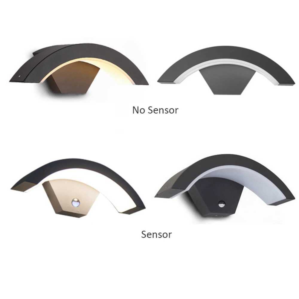 18W 24W LED Wall Light Motion Sensor AC85-265V IP65 Induction LED Porch Sconce Lamp Balcony Corridor Garden Outdoor LightingXJ250624