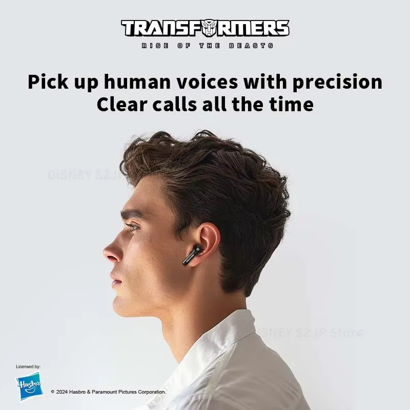 TRANSFORMERS TWS Wireless Earphones HiFi Stereo Sound Music Game Earbuds Dual Mode Low Latency HD Call Headphones TF-T23