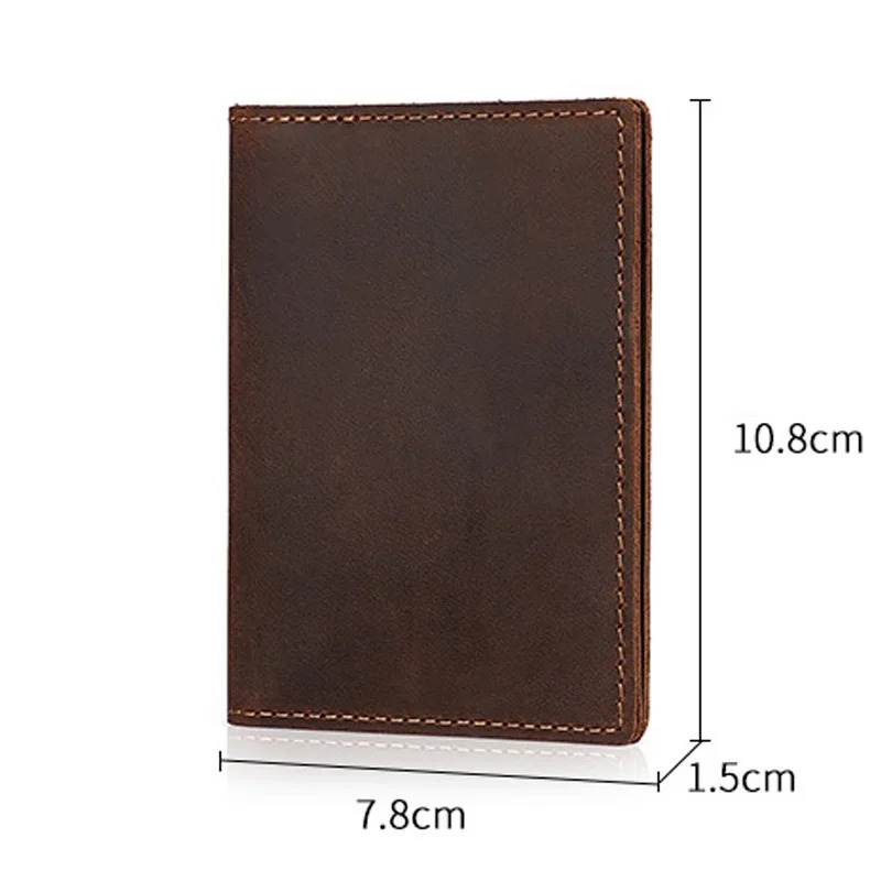 Handmade Credit Cards Wallet Vintage Style Minimalist Leather Credit Card Holder Wallet for Men Protector Sleeve 250624