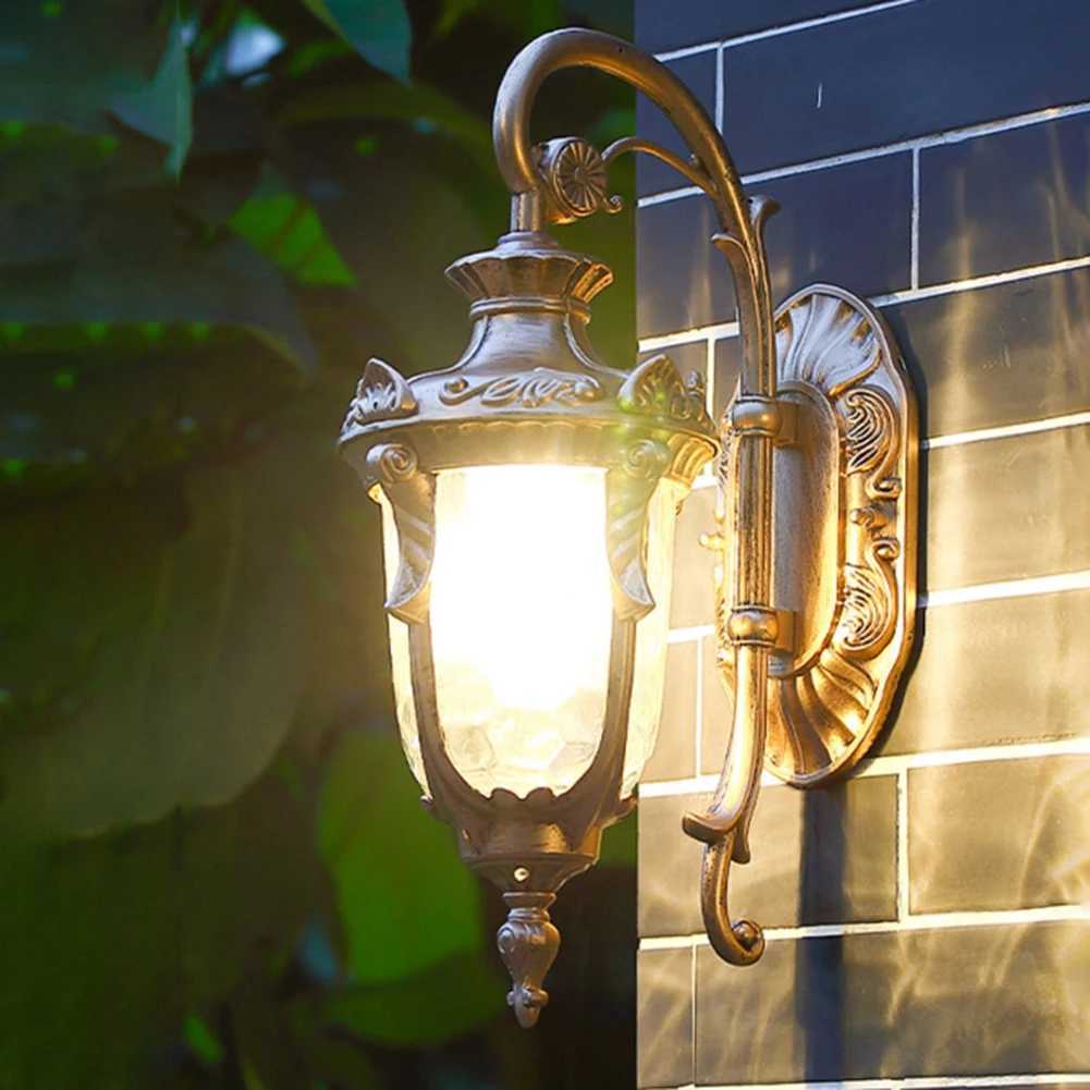 European Vintage Outdoor Wall Sconce Waterproof Aluminum Alloy Retro Light for Entryways Patios Balconies XJ250624