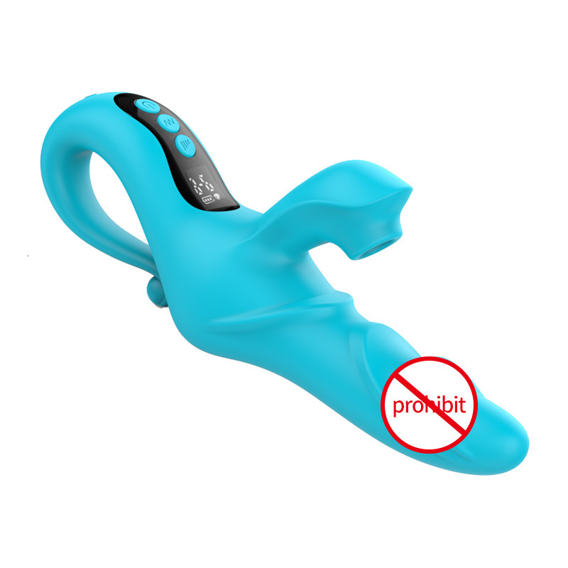 Adult Display Screen Sucking Thrusting Female Masturbator Sex Toys Wriggling Heating Stick