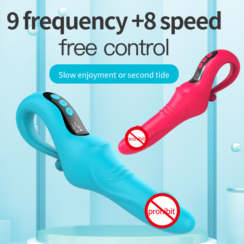 Adult Sex Toys with Display Screen Thrusting Vibrating Wand Female Masturbator Heating Vibrator