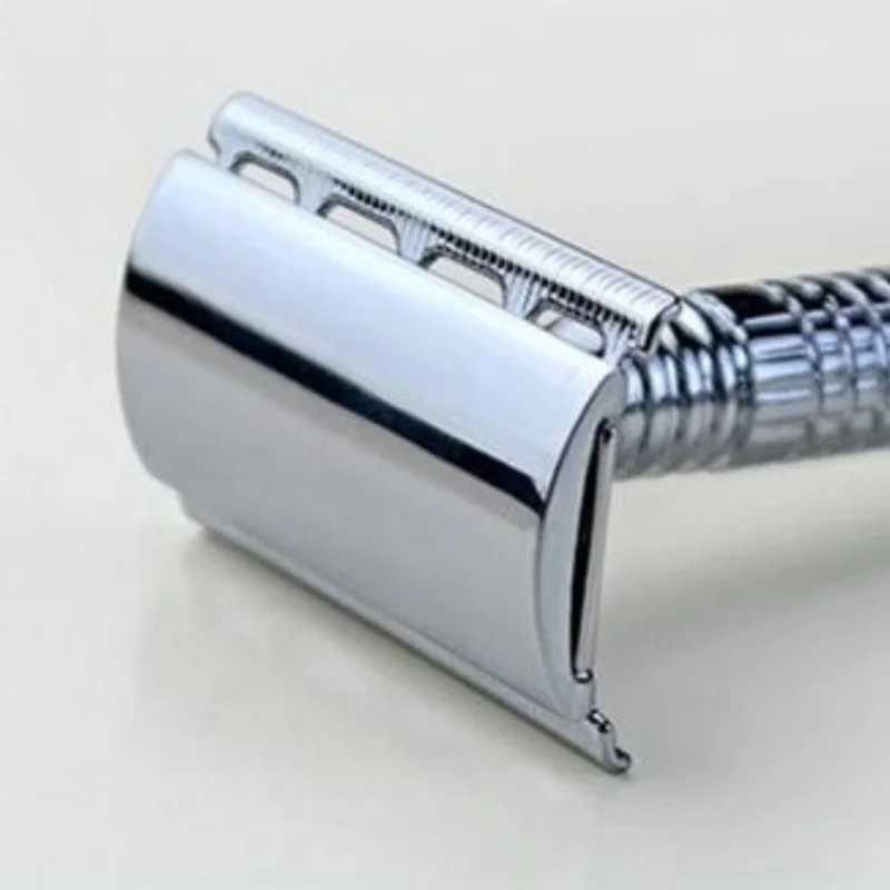Classic Razor Handle Razor Holder Mens Shaving Face Razor Blades Shaving Machine Safety Stainless Steel For Men Barber Straight W250625
