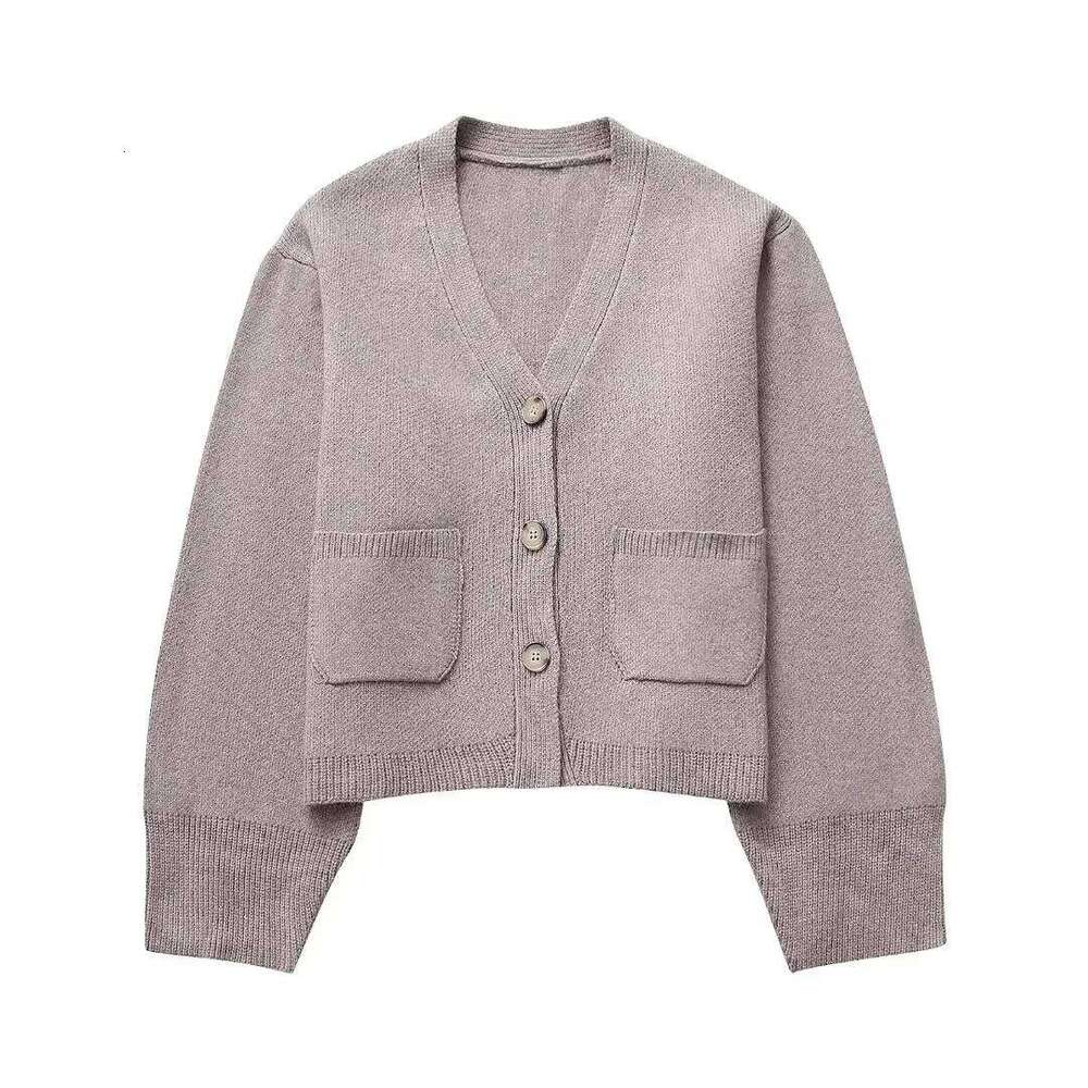 long sleeve V-neck single breasted women high fashion autumn winter new cardigan female