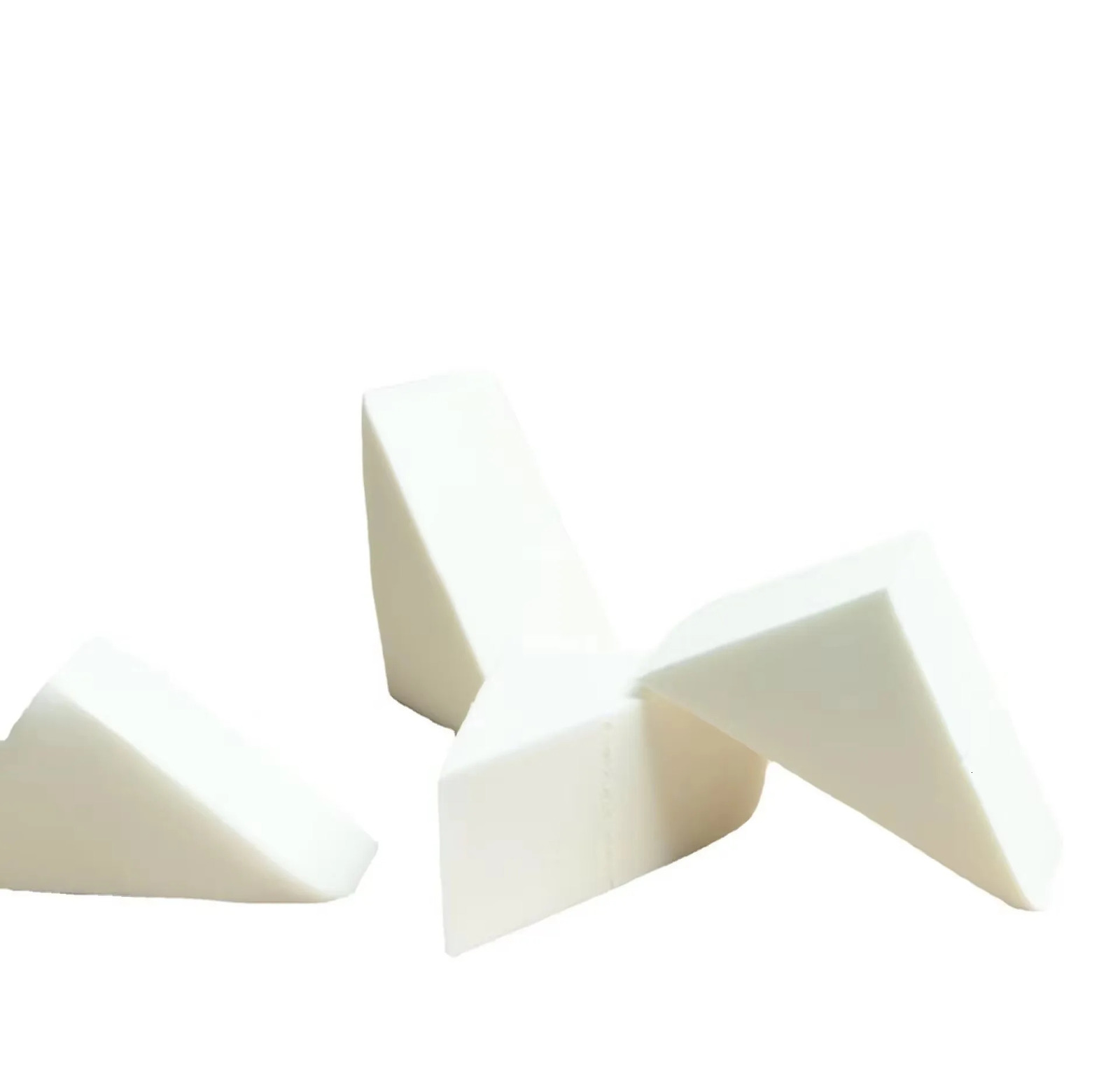 8-Pcs White Cosmetic Foundation Makeup Sponge Wedges Applicators Latex Free Triangle Powder Puff Beauty Makeup Accessories 250625