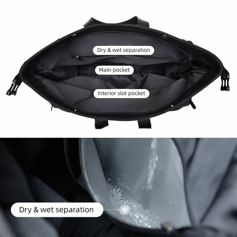 high-quality high-quality PU Travel Bag Business Trip Lage Storage Bags Men Commute Handbag Large Capacity Shoulder Pack Waterproof Leisure Daypack