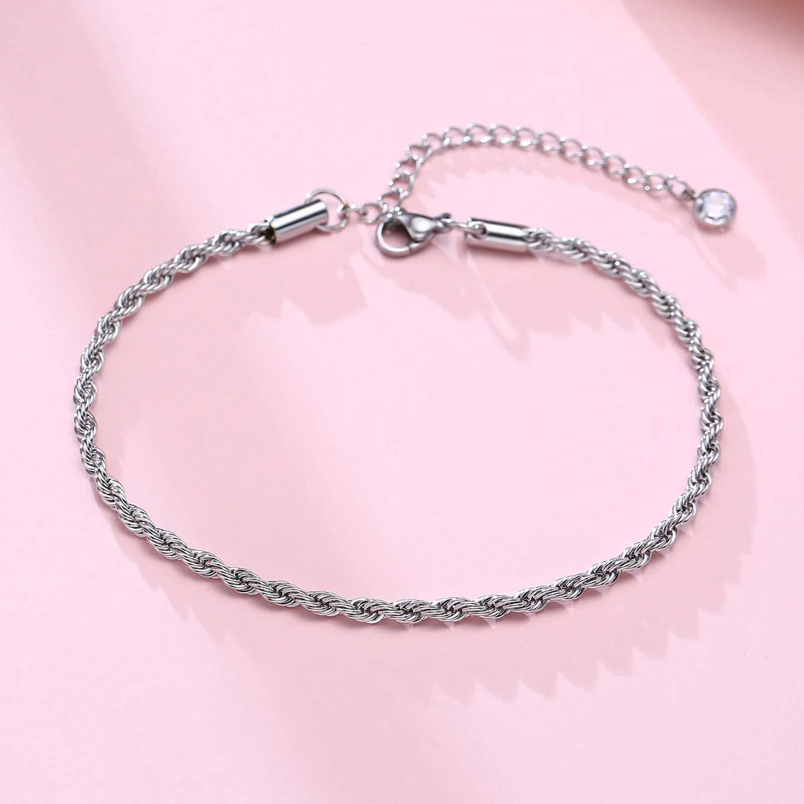 Stainless Steel Mens Anklet With Cross Charm Double Chain Gift For Boyfriend Mens Anklet Bracelet Christian Catholic Jewelry V250624