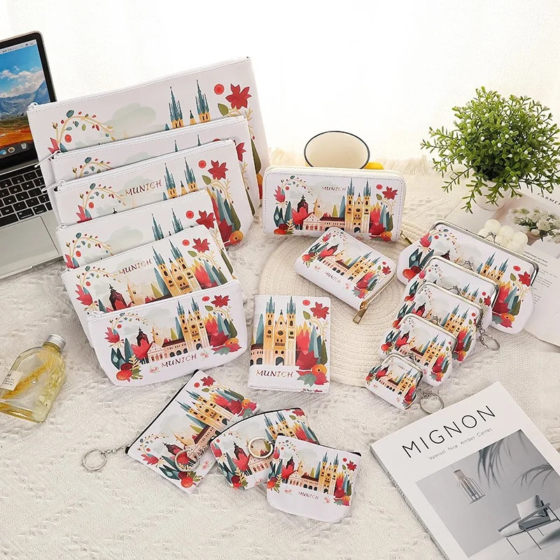 12 PCS Fashion PU Leather Coin Purse Lovely Kitty Woman Small Change Money Bags Holder Wallet Mini Pouch Souvenir 250623