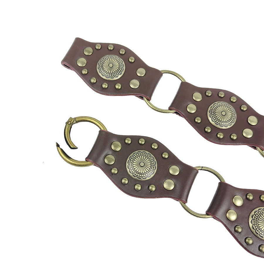 American Retro Belt for Women Y2K Spliced Rivet Belt Versatile Jeans Belt 250618